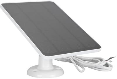 Allecto - Zonnepaneel - Oplaadbare deurbel - 10W vermogen - Geschikt voor Nest en Ring - Duurzame energieoplossing - 3 meter oplaadkabel - Compatib...