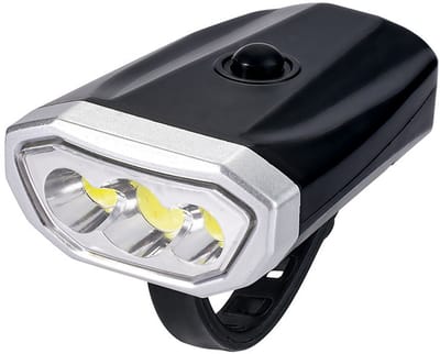 Oneay LED fietskoplamp op batterijen – Waterbestendige voorverlichting met bevestigingsband – Voor elke fietssoort