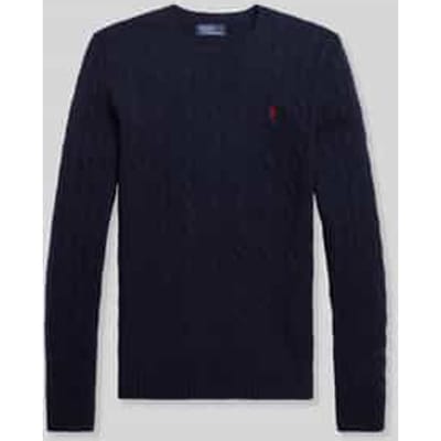 regular fit gebreide pullover van mix van wol en kasjmier