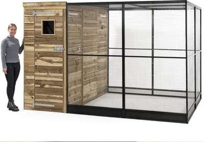 Wood Selections Volière Rens R9 - Vogelkooi - vogelhuis voor buiten - papegaaienkooi - dierenverblijf - Vogelren - vogelverblijf