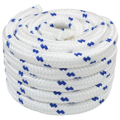 vidaXL - Boottouw - 6 - mm - 5 - m - Wit - en - Blauw
