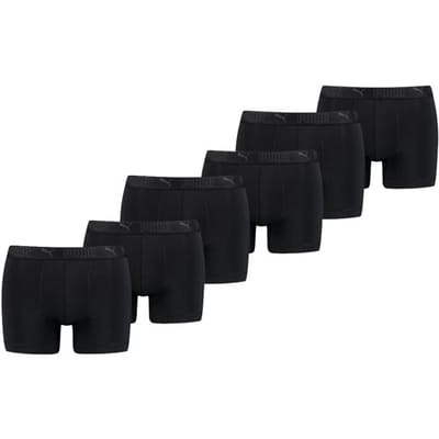 Puma Sport Boxershorts - Microfiber - Heren - 6-pack - Zwart - Maat S