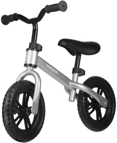 Stiga Sports® Loopfiets Runracer C-10 - Zilver - Loopfiets - Step - Kinderstep - Speelgoed - Kleuterfiets - Hoge Kwaliteit - Loopfiets Jongen - Loopfiets Meisje - Vanaf 3 Jaar - Fiets