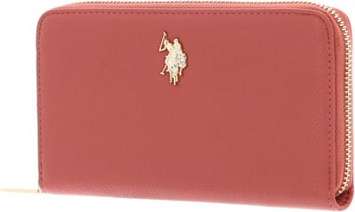 U.S. POLO ASSN. Portemonnee Jones Zip Around Wallet Radiant Koraalrood