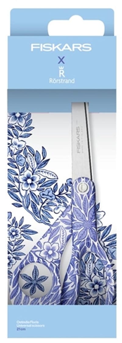 Fiskars Universele Schaar - Ostindia Floris Blue - 21cm