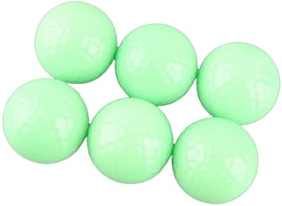 Dailygoods- Golfballen 6 Stuks - Oplichtende Golfballen - Nacht Golfballen - Fluorescerende Oefenballen - Zacht en Duurzaam - Eenvoudig te Heropladen - Lichtgevende Golfballen