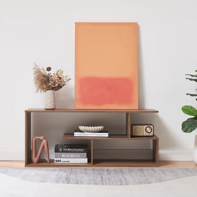 Tv-meubel Anän 100x30x42 cm walnootkleurig [en.casa]