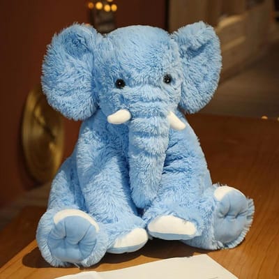 Zacht Cartoon Pluche Olifant Speelgoed Schattig Knuffeldier Knuffelkussen voor Kinderen Babykamer Decoratie Verjaardagscadeau 45cm