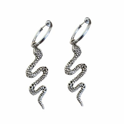 Klem Oorbellen-Slang-Geen gaatje-Zilverkleur- geen gaatje- Charme Bijoux