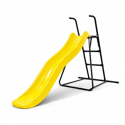 Complete Tweeb glijbaan met ladder - 175 cm - Platformhoogte 90 cm - Geel