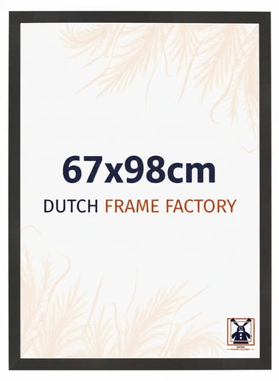 Fotolijst 67x98 cm - MDF - Zwart Mat - Benno