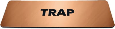 Deurbordje Brons/Koper-look met tekst trap - Formaat 150 x 50 mm x 1,6 mm - Zelfklevend | Luxe uitstraling | Geborstelde Koper/Brons toplaag | Gratis Verzending | Decoporta