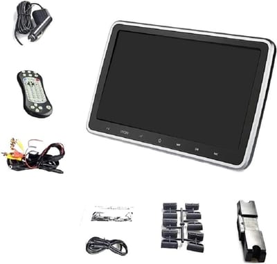 Auto Hoofdsteun Monitor - Autoscherm Tablet - Film Kijken - Ingebouwde DVD Speler - 10.1 Inch Scherm - Zwart