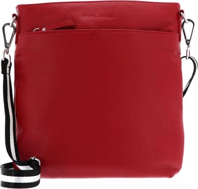 bruno banani Leren Schoudertas Crossbody Bag Red Rood