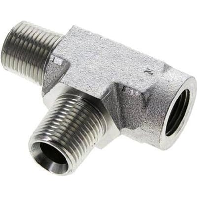 T-Koppeling 1/2'' NPT Binnendraad x Buitendraad Staal 210 bar (2950.5psi)