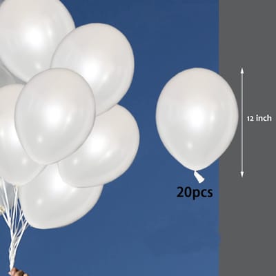 20pcs 12 inch pearl white latex balloons for Valentine's Day, wedding, birthday party decoration, balloons 12INCH