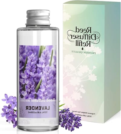 Lavendel Geurverstuiver Navulling 200ml - Langdurige Luchtverfrisser voor Woonkamer, Slaapkamer en Badkamer, Ideaal voor een Frisse Sfeer