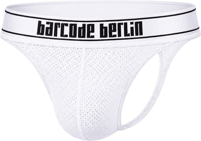 Barcode Berlin Thong Iver White - MAAT S - Heren Ondergoed - String voor Man - Mannen Thong