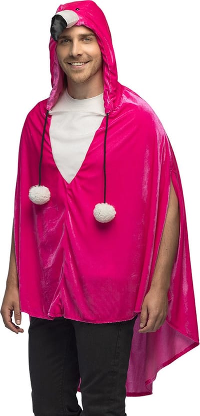 Boland - Poncho Flamingo - Volwassenen - Flamingo - Dieren