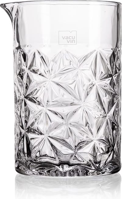 Vacu Vin Mixing Glass 650 ml – Cocktail Mengglas – RVS Design Print – Voor Geroerde Cocktails