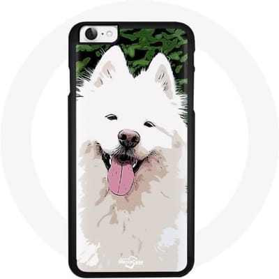 Coque Souple - Samoyede - iPhone 4 - Blanc - Mixte - Motif Unique blanc