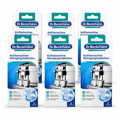Dr. Beckmann Reinigingstabletten Koffiemachine - 6 Stuks | Voor Volautomaten & Espressoapparaten