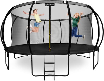 HyperMotion Trampoline 487 cm met Veiligheidsnet en Ladder - Vanaf 3 Jaar - Kindertrampoline - Dubbele Poten - Max. 150 kg