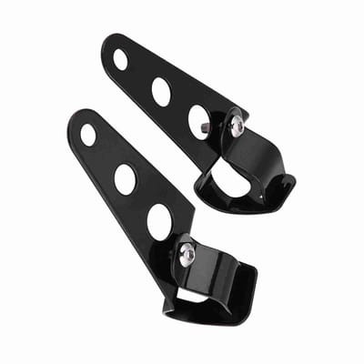 Cosensi - Dailygoods - Koplamphouder - Aluminiumlegering - Verstelbaar en duurzaam - Zwart - Motorfietsaccessoires - Perfect voor fork mount toepassingen - Gesc