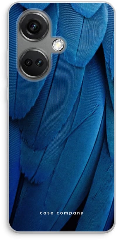 Case Company® - Hoesje geschikt voor OnePlus Nord CE 3 hoesje - Pauw - Soft Cover Telefoonhoesje - Bescherming aan alle Kanten en Schermrand