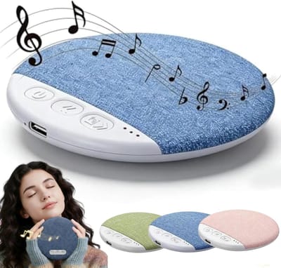 Kussen Luidspreker voor Slapen - Bluetooth Onderkussen Speaker met Witte Ruis & Timer - Plat Design met Stereobas - Private Slaap Luidspreker voor Volwassenen & Kinderen - Blauw - 1 Stuk