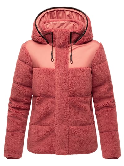 Marikoo dames teddy puffer jas met capuchon – model Kaguraa