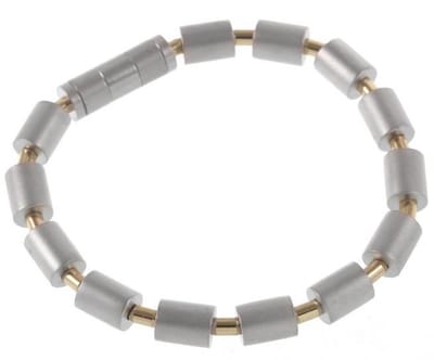 Behave - armband zilverkleur goudkleur - minimalistisch - 19 cm