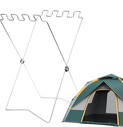Vuilniszakhouder - Afvalopslag standaard - Afval scheiden - Driehoekige basis - 58 x 35 cm - Wit