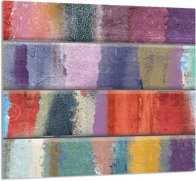 TMK ArtDeko - Series - Glazen Paneel - 65x60 cm - Kleurvol