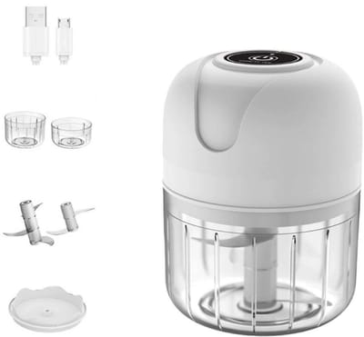 Mini Elektrische uiensnijder - Krachtige Press voor Knoflook & Ui - Mini chopper-Draadloze keukensnijder