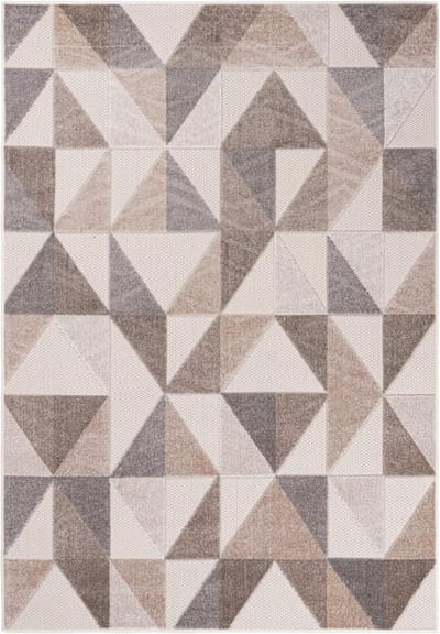 White-Label® Buitentapijt - Modern & Weerbestendig - UV-Bestendig -Beige/Creme