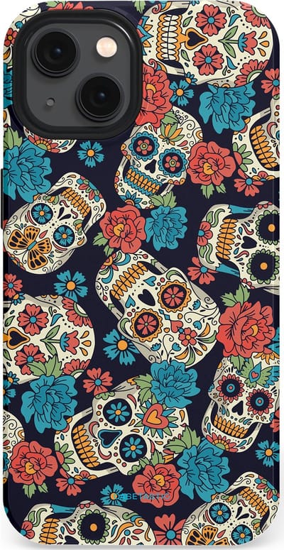 Casetastic Hoesje Geschikt voor Apple iPhone 13 Magsafe - Stijlvolle Beschermende Duo-layer Case - Catacombe carnaval