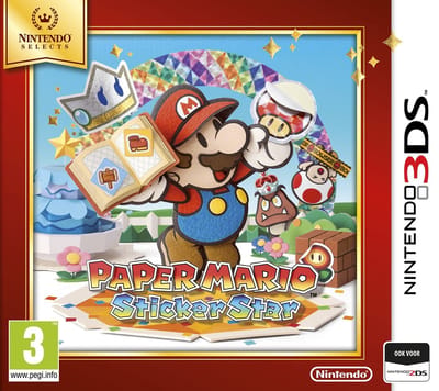 Paper Mario: Sticker Star - Nintendo Selects - 2DS + 3DS