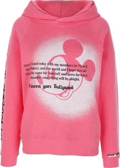 Princess goes Hollywood • roze Mickey hoodie • maat S
