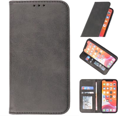 Magnetisch Folio Book Case - Hoesje Hoesje Geschikt voor iPhone 11 Pro Zwart