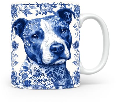 Mok Bull terrier Beker voor koffie of tas voor thee, cadeau voor dierenliefhebbers, moeder, vader, collega, vriend, vriendin, kantoor, opa, oma, hond, kerst, sinterklaas, verjaardag