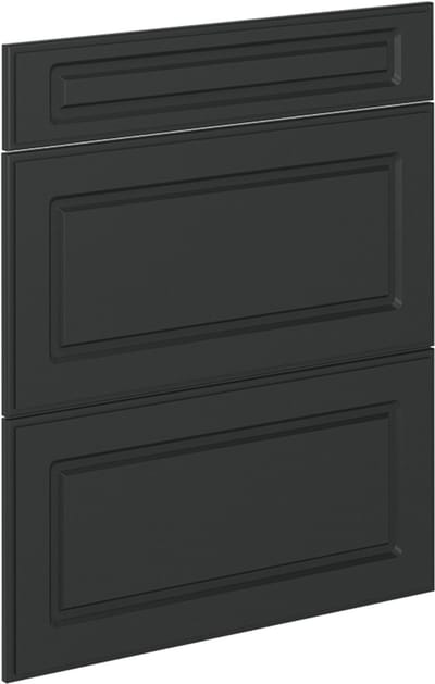Vicco R-Line Keukenfront – 59.6 x 70.4 cm meubelfront voor de onderkast met lades Antraciet landhuis