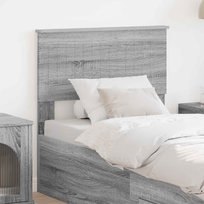vidaXL Hoofdbord Grijs Sonoma Bewerkt hout