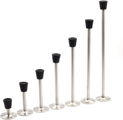 Deurstopper van RVS, zelfklevend, 250mm - Effectieve deurstop, wandbeschermer en ruimtebespaarder