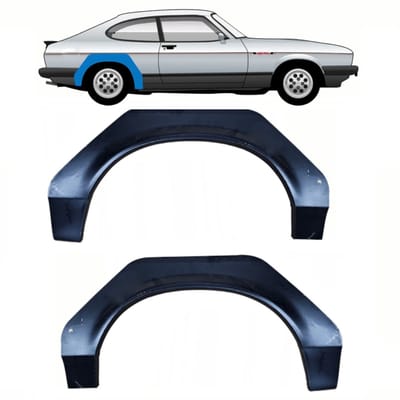 Reparatiepaneel achterspatbord voor Ford Capri 1974-1987 / Links + Rechts / Set