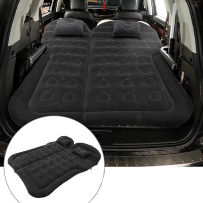 Auto Luchtbed - Opblaasbaar Matras Kofferbak - Kamperen en Reizen - Dubbelzijdig Materiaal - 175 x 130 cm - Grijs