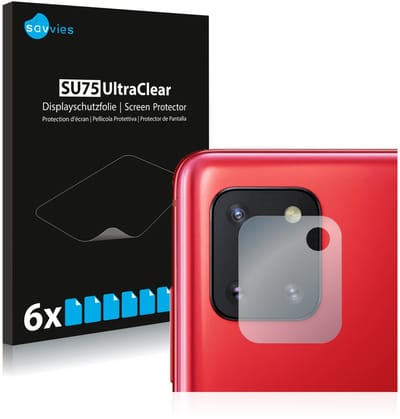 Savvies - Screenprotector voor Samsung Galaxy Note 10 Lite (ALLEEN Camera Lens) - Folie Beschermfolie transparant 6 Stuks
