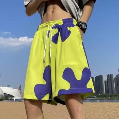 Sportshorts Mannen Koppels Strandbroeken Casual Losse Wijde Pijpen Broeken Vijfpuntsbroeken Zomer Grote Onderbroeken M