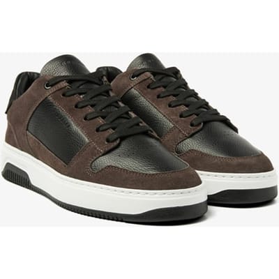 Nubikk Basket Court (m) Dk Grey Suede - Black Maat: 40 | Sneakers Outlet | Heren | Zwart
