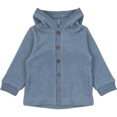 Baby fleece cardigan met capuchon Mikk-Line